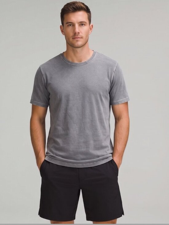 lululemon athletica Other - Lululemon  T-Shirt Mens Large Gray Crew Neck Short Sleeve